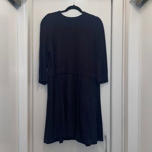 COS Navy Blue Midi Dress. Size Medium